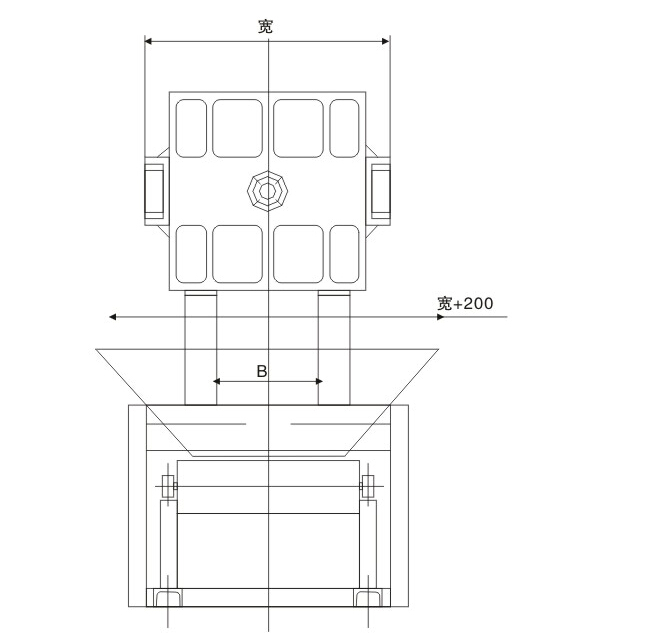 一次性全部拉開振打卸餅壓濾機(jī)(圖2) 一次性全部拉開振打卸餅壓濾機(jī)(圖2)